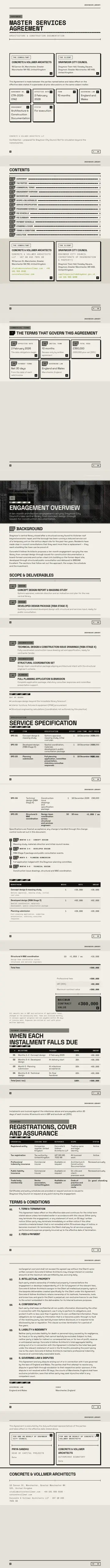 Example contract generated by waxTable