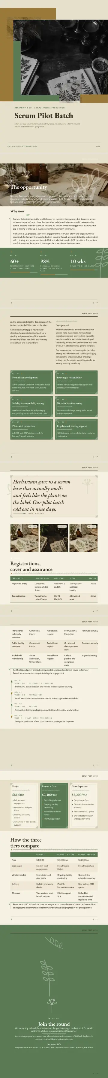 Example pitch deck generated by waxTable