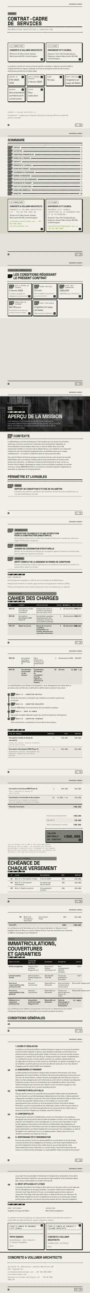 Exemple de contrat généré par waxTable