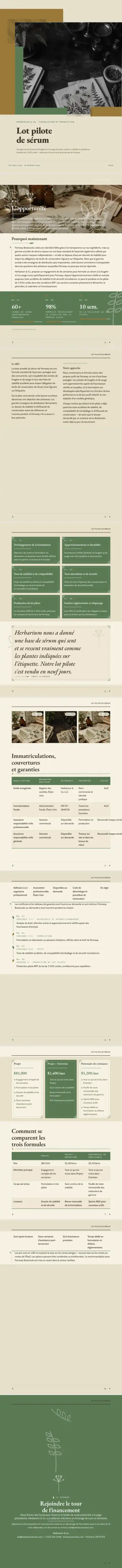 Exemple de pitch deck généré par waxTable