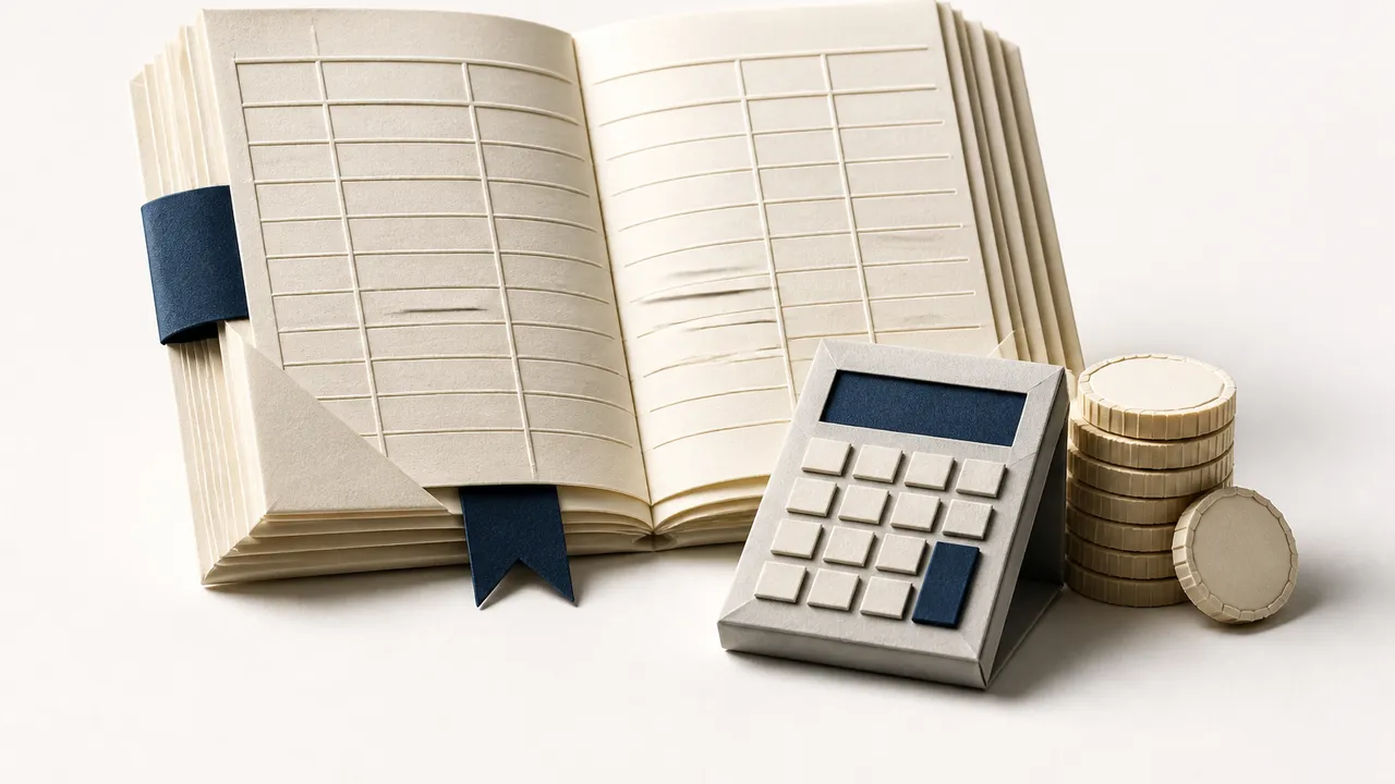 Papercraft concept: a receipt tailored for Accounting