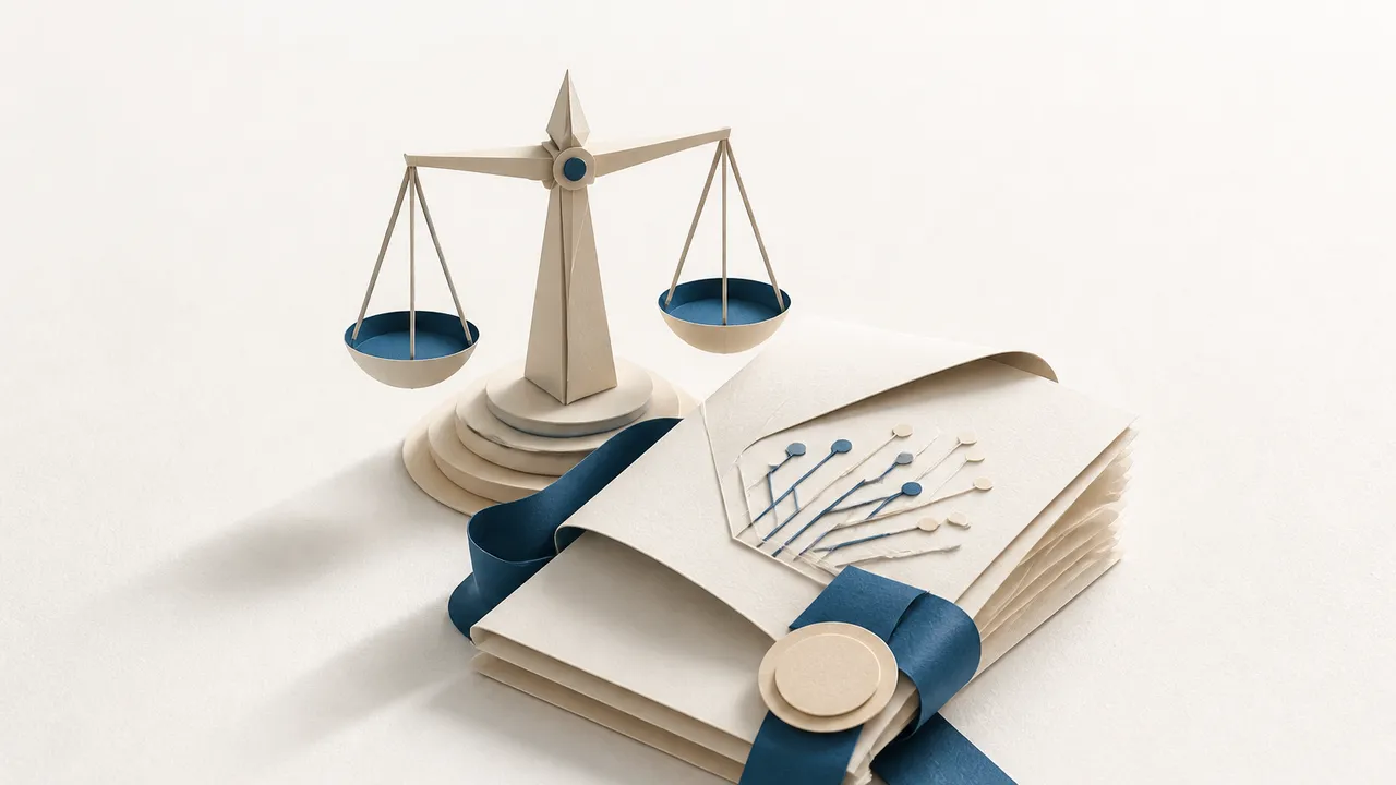 Papercraft concept: a receipt tailored for Law Firm