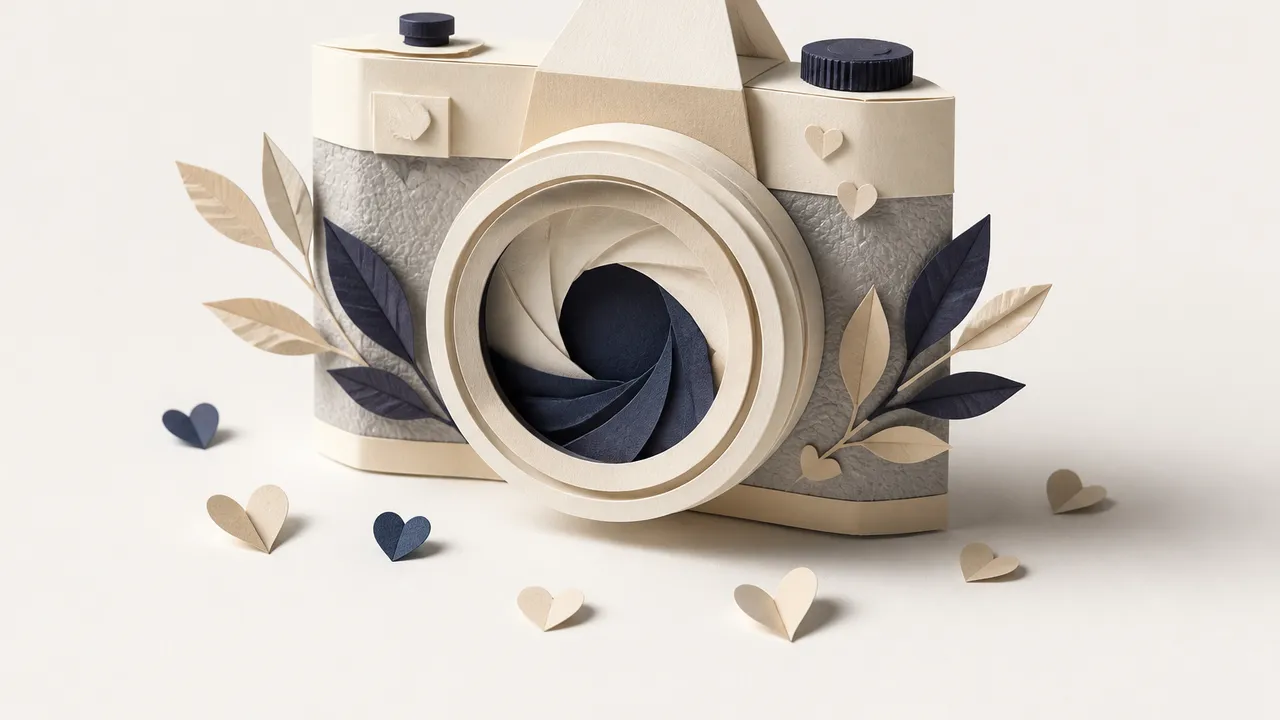 Papercraft concept: a portfolio tailored for Wedding Photography
