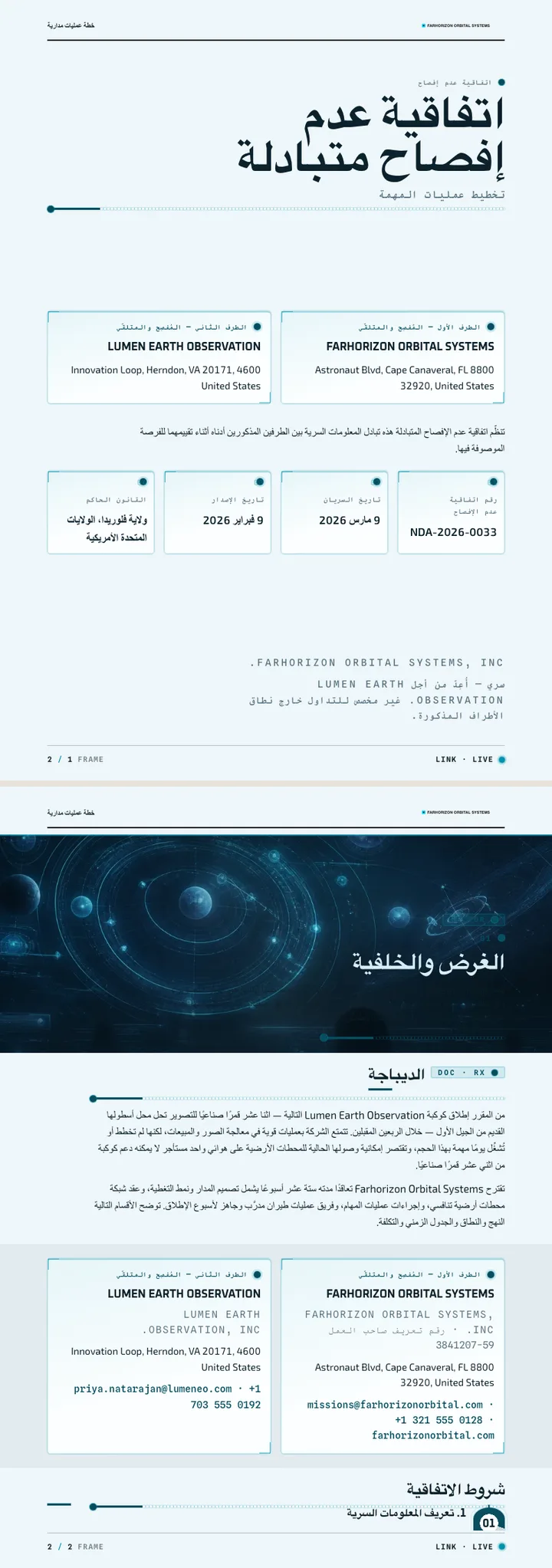 واجهة خيال علمي — مثال كامل من إنشاء Waxe