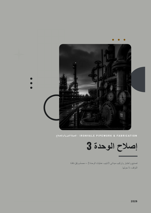 A finished pitch deck rendered in a أسلوب حياة look