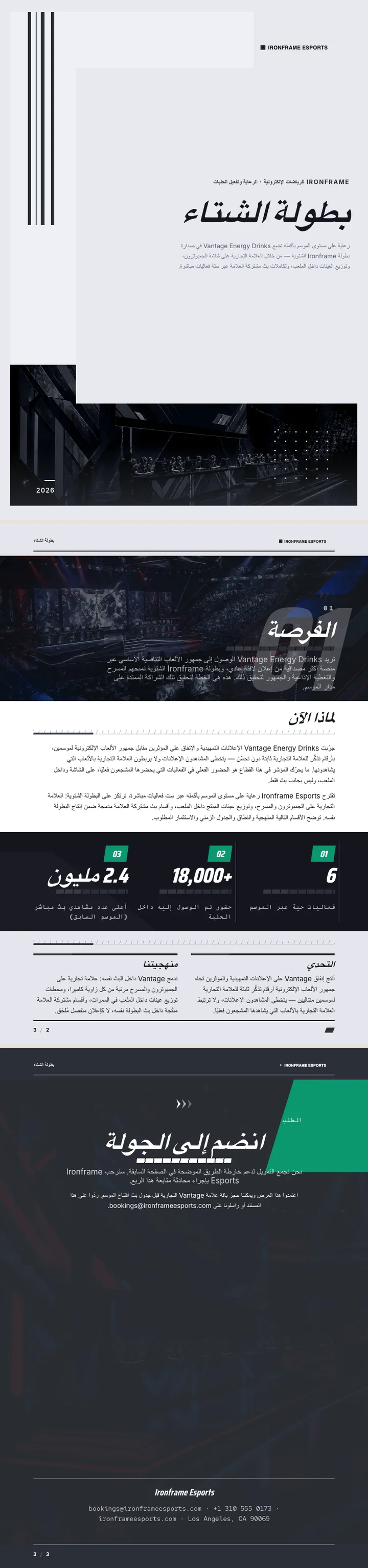رياضات إلكترونية — مثال كامل من إنشاء Waxe