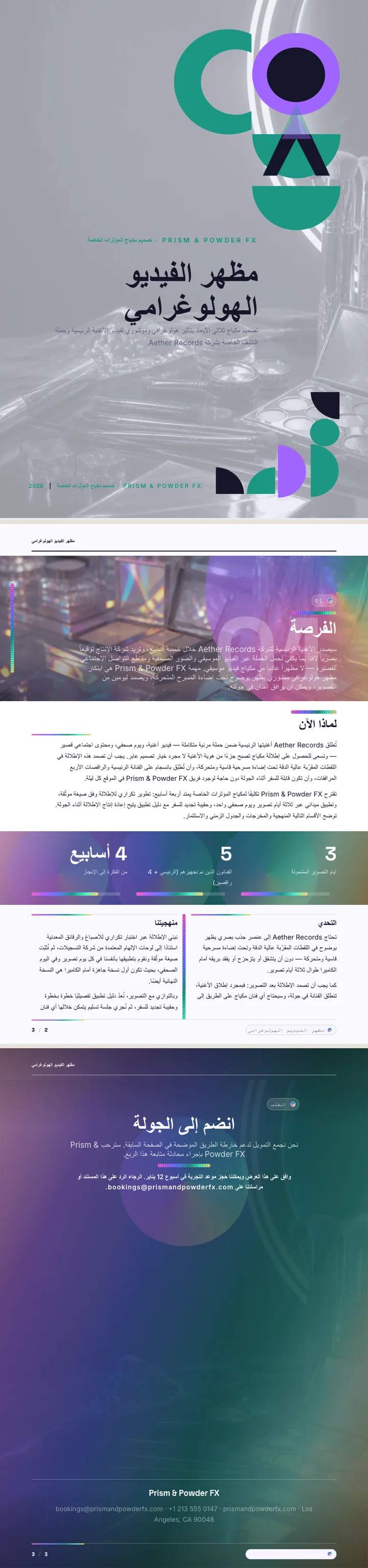 هولوغرامي — مثال كامل من إنشاء Waxe