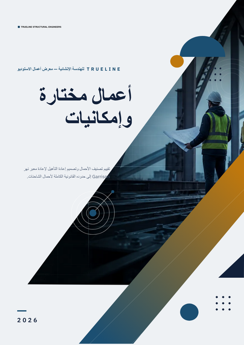 A finished portfolio rendered in a تقني look