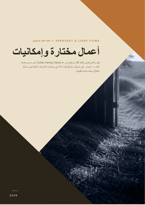 A finished portfolio rendered in a تصوير فوتوغرافي look