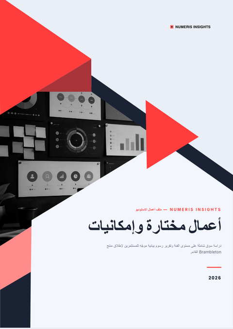 A finished portfolio rendered in a تقني look