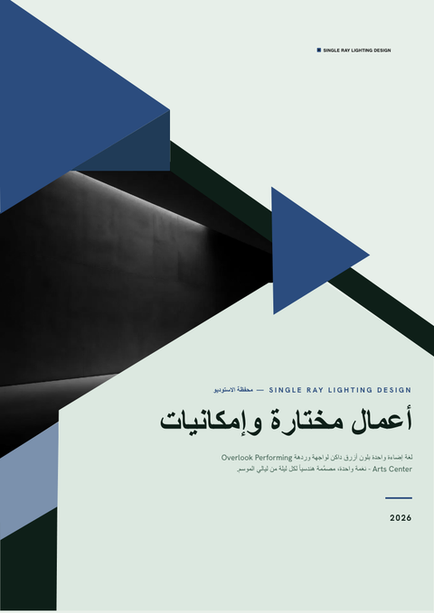 A finished portfolio rendered in a لوني look