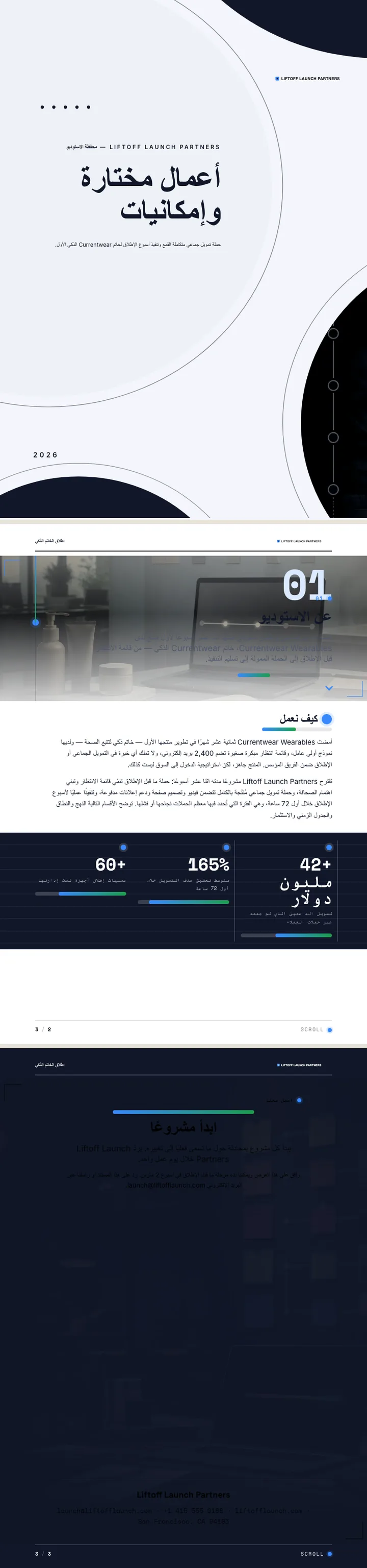 مُفعَّل بالتمرير — مثال كامل من إنشاء Waxe
