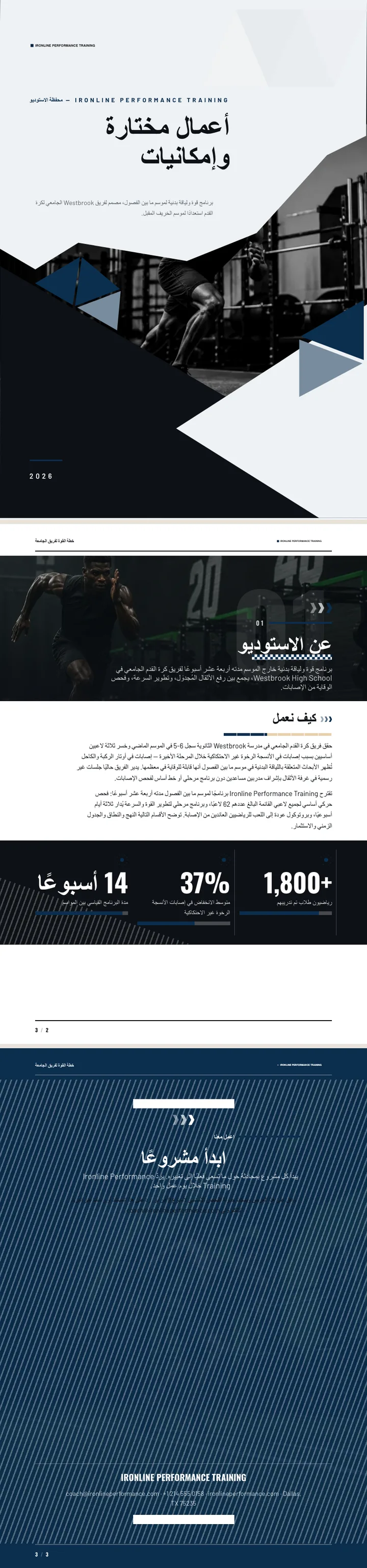 رياضي — مثال كامل من إنشاء Waxe