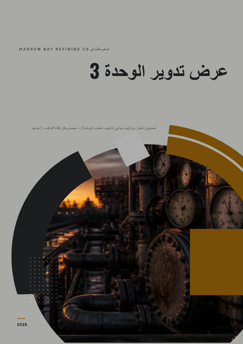 A finished proposal rendered in a أسلوب حياة look