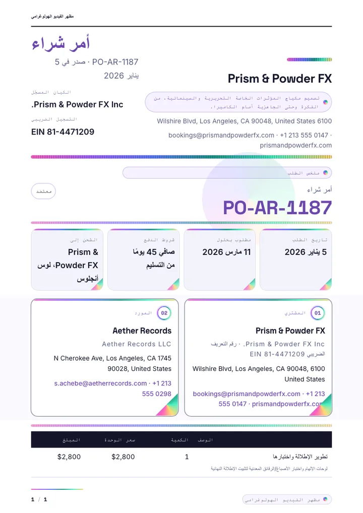 هولوغرامي — مثال كامل من إنشاء Waxe