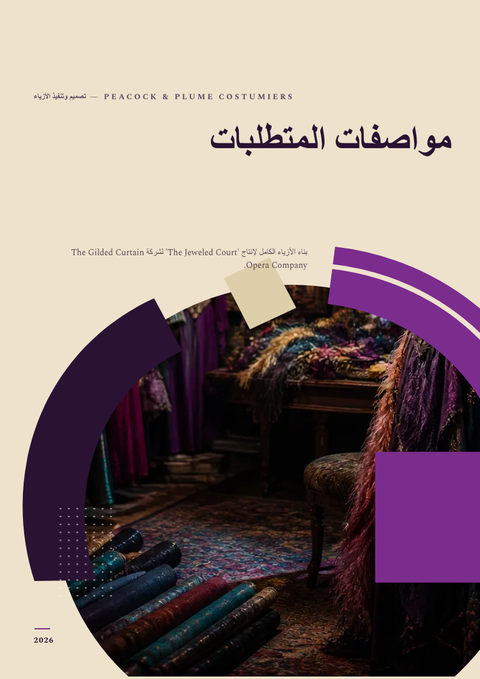 A finished requirements document rendered in a بروتاليزم look