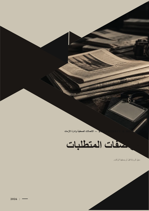 A finished requirements document rendered in a طباعة look