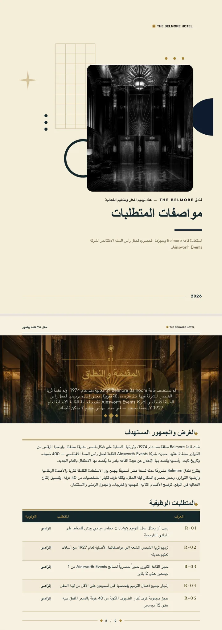 آرت ديكو — مثال كامل من إنشاء Waxe