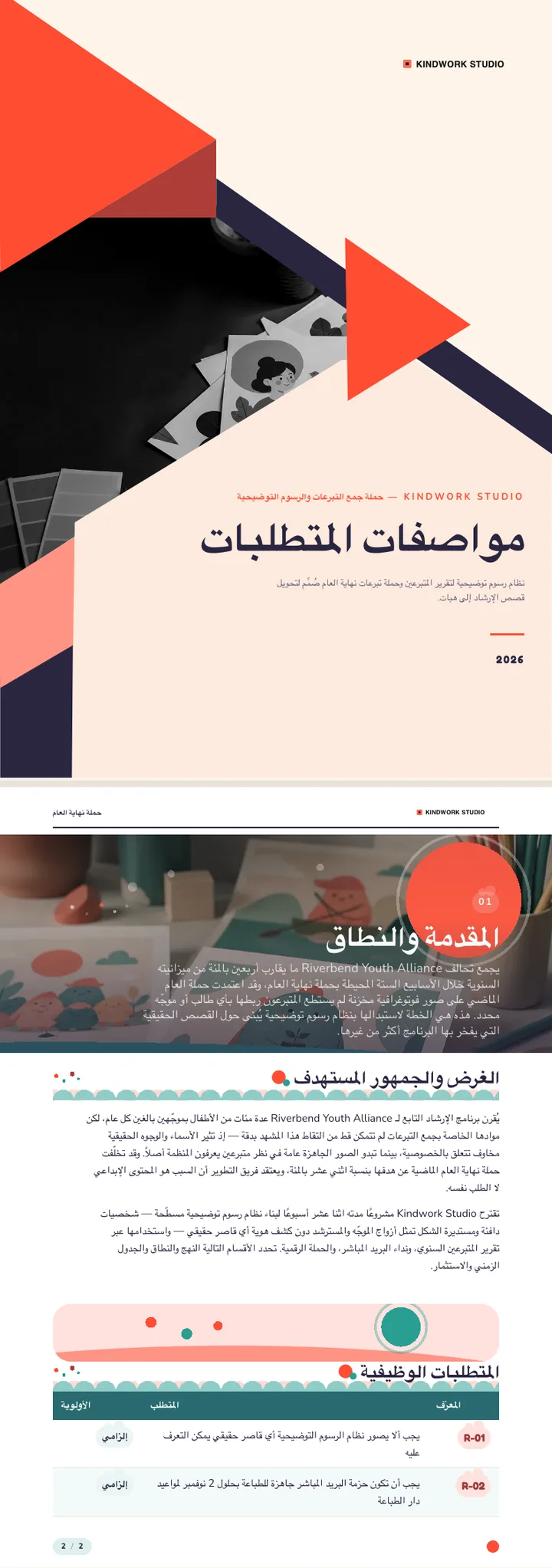 رسوم مسطحة — مثال كامل من إنشاء Waxe