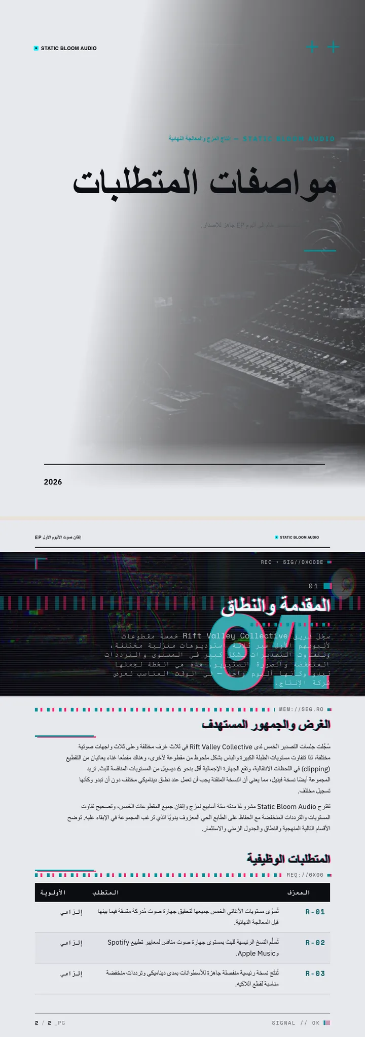 فن الأعطال الرقمية — مثال كامل من إنشاء Waxe