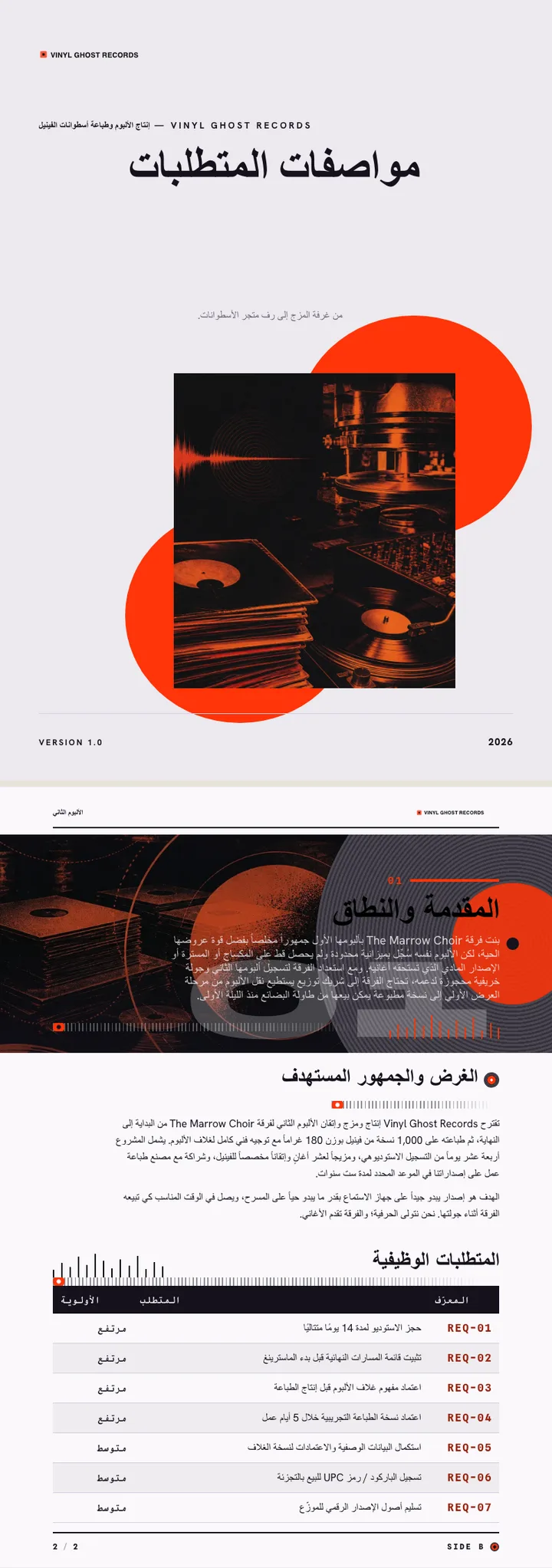 موسيقى / فن الألبومات — مثال كامل من إنشاء Waxe