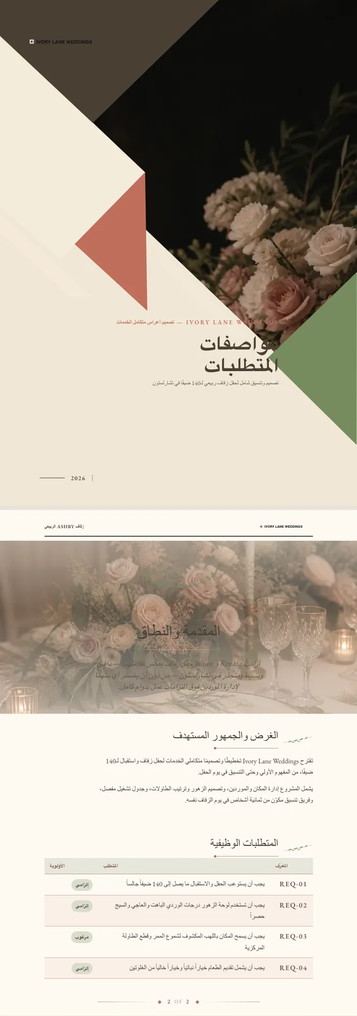 زفاف / عروس — مثال كامل من إنشاء Waxe