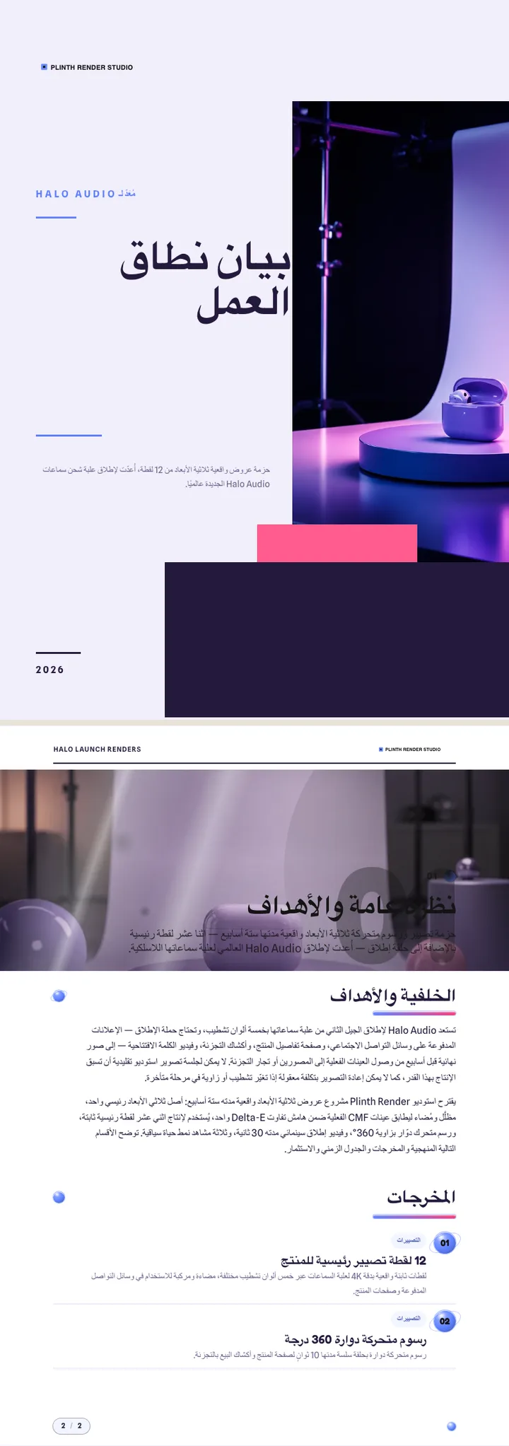 عرض ثلاثي الأبعاد — مثال كامل من إنشاء Waxe