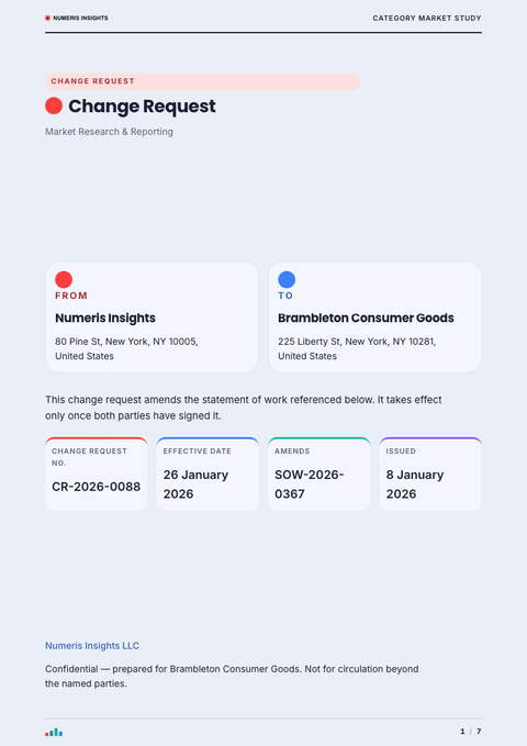A finished change request rendered in a technical look