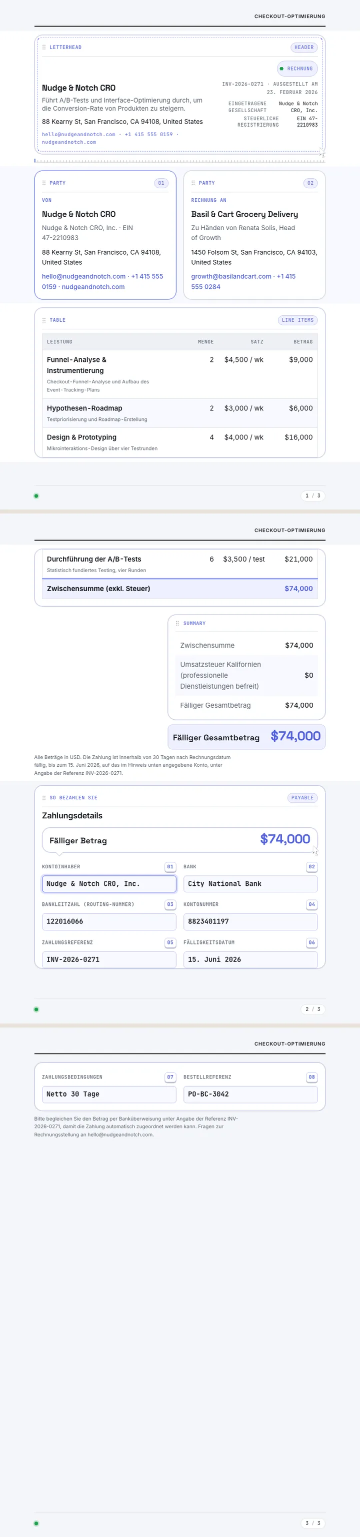 Micro-Interaction UI — vollständiges Beispiel, erstellt von Waxe
