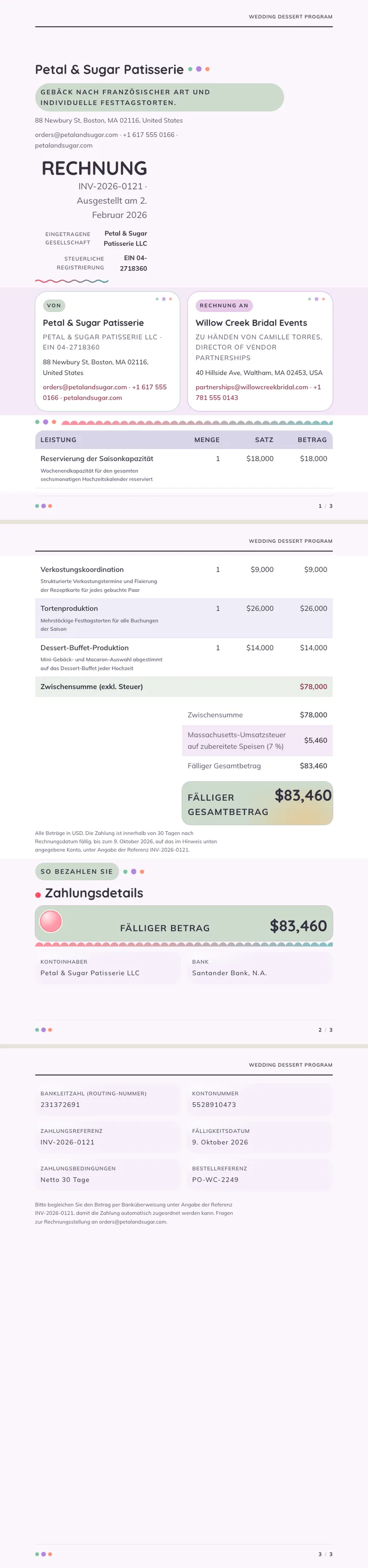 Pastell / Weich — vollständiges Beispiel, erstellt von Waxe