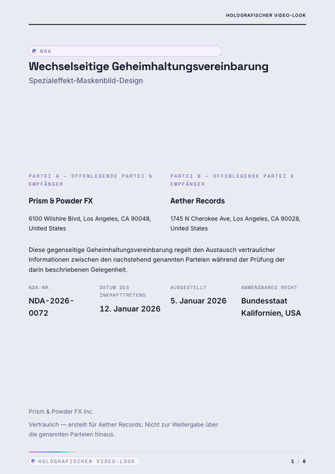 A finished nda rendered in a futuristisch look