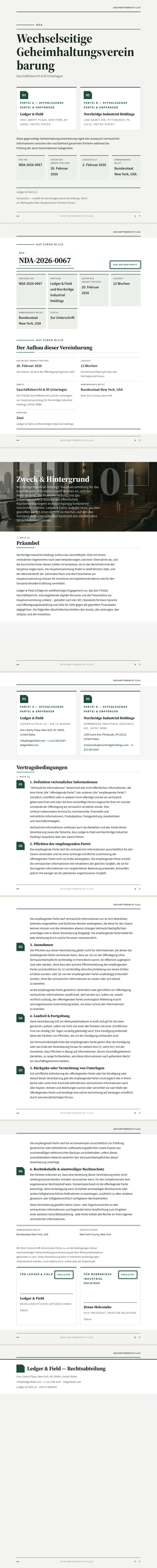 Geschäftsbericht — vollständiges Beispiel, erstellt von Waxe