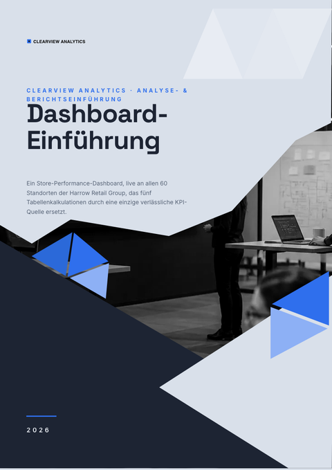 A finished pitch deck rendered in a technisch look