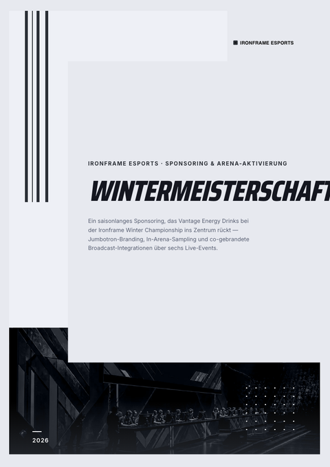 A finished pitch deck rendered in a game & pop look
