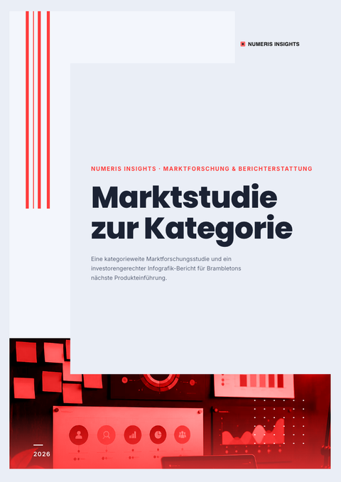 A finished pitch deck rendered in a technisch look
