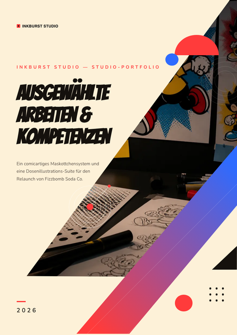 A finished portfolio rendered in a illustriert look