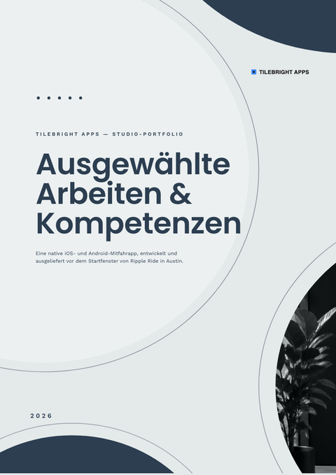 A finished portfolio rendered in a flach & minimal look