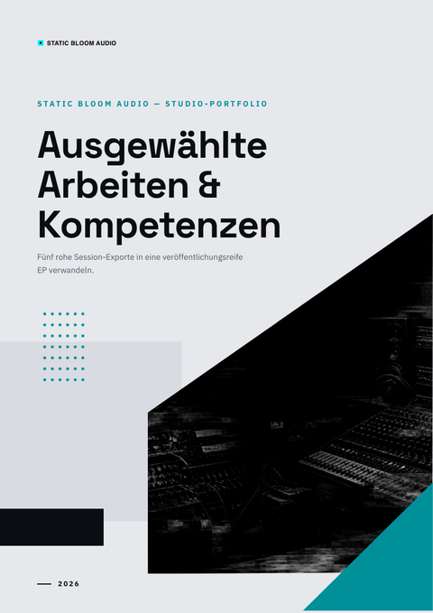 A finished portfolio rendered in a brutalistisch look