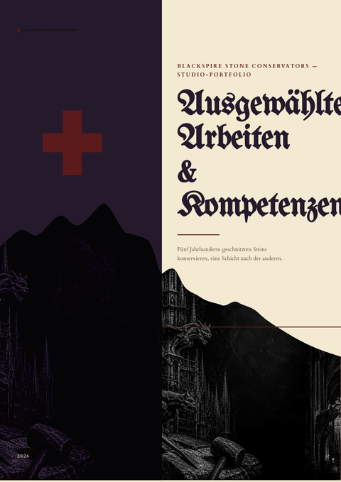 A finished portfolio rendered in a dunkel look