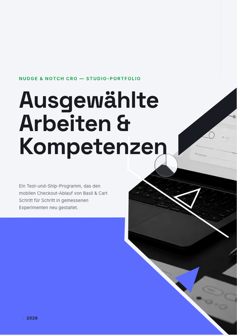 A finished portfolio rendered in a bewegung look