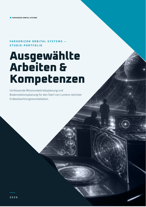 A finished portfolio rendered in a futuristisch look