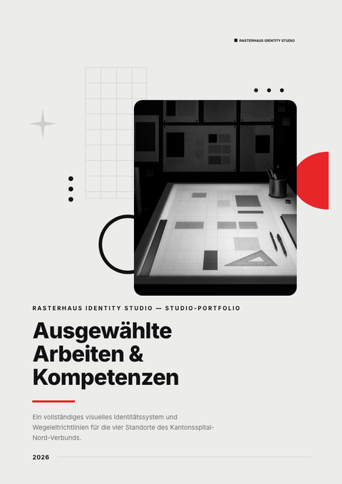 A finished portfolio rendered in a flach & minimal look