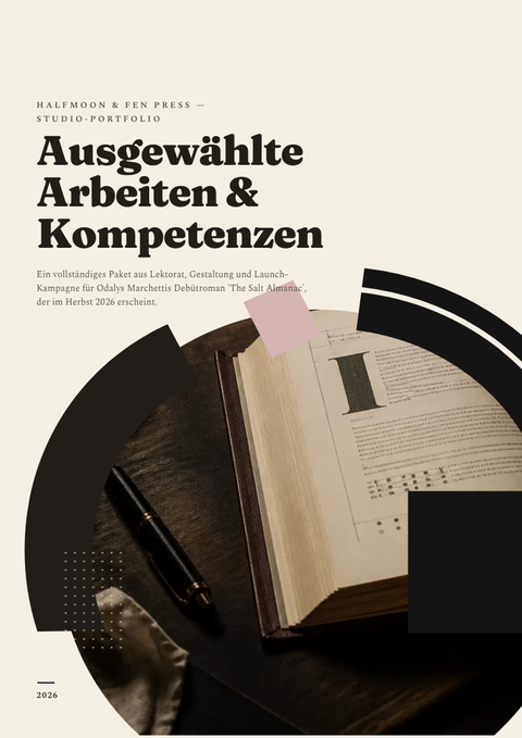 A finished portfolio rendered in a typografisch look