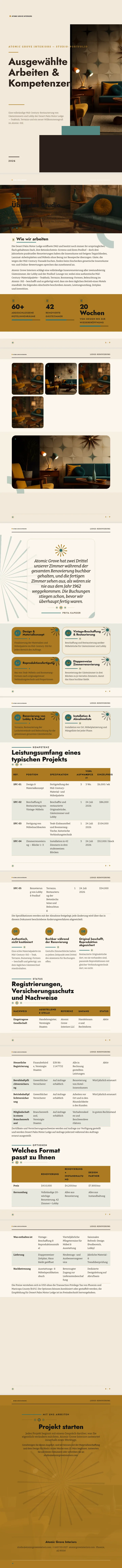 Mid-Century Modern — vollständiges Beispiel, erstellt von Waxe