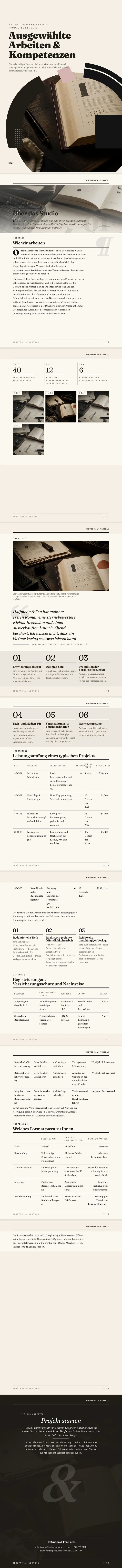 Typografisch / Type-led — vollständiges Beispiel, erstellt von Waxe