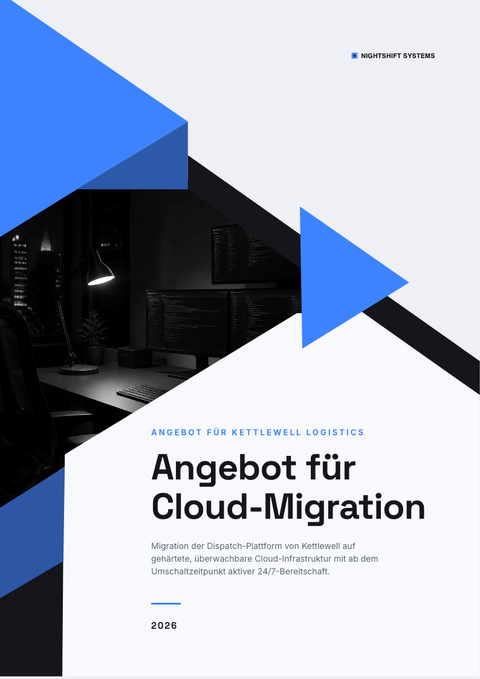 A finished proposal rendered in a dunkel look