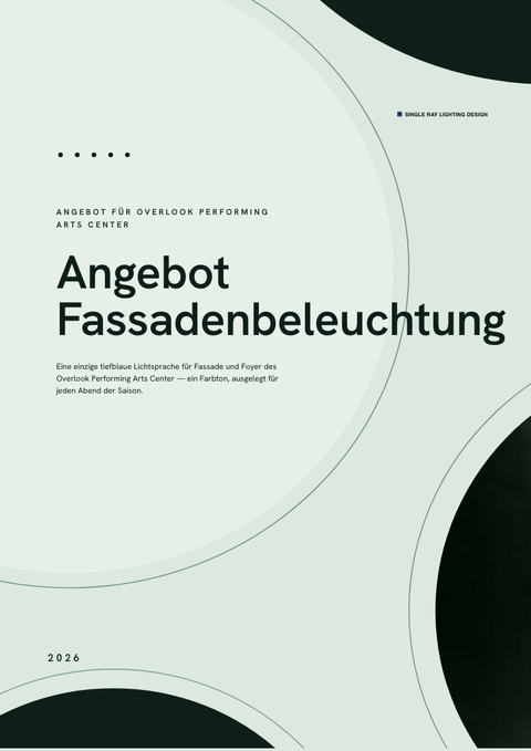 A finished proposal rendered in a farbe look