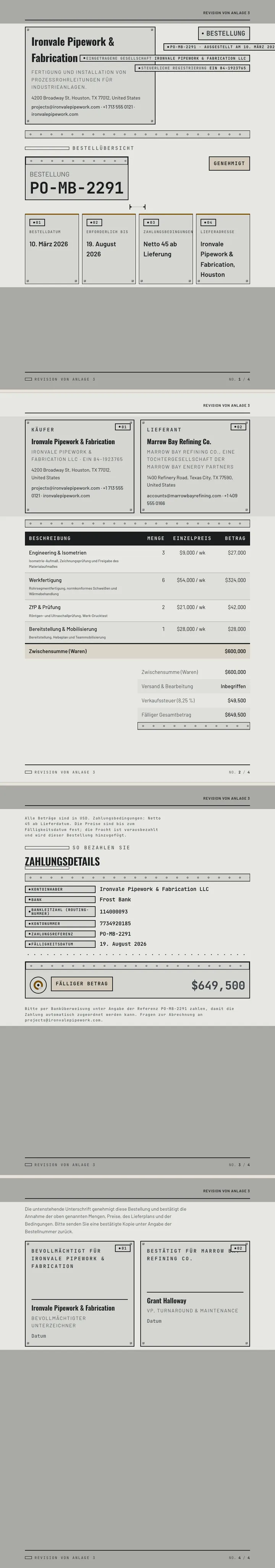 Industrial — vollständiges Beispiel, erstellt von Waxe