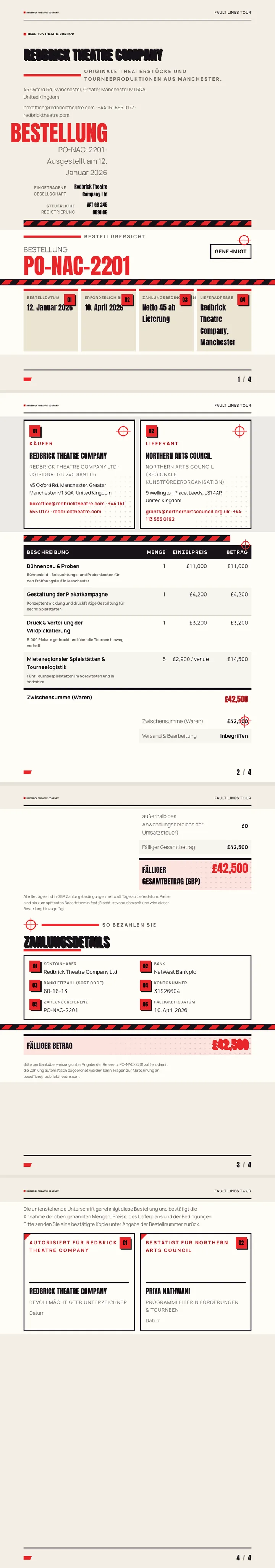 Poster-Design — vollständiges Beispiel, erstellt von Waxe
