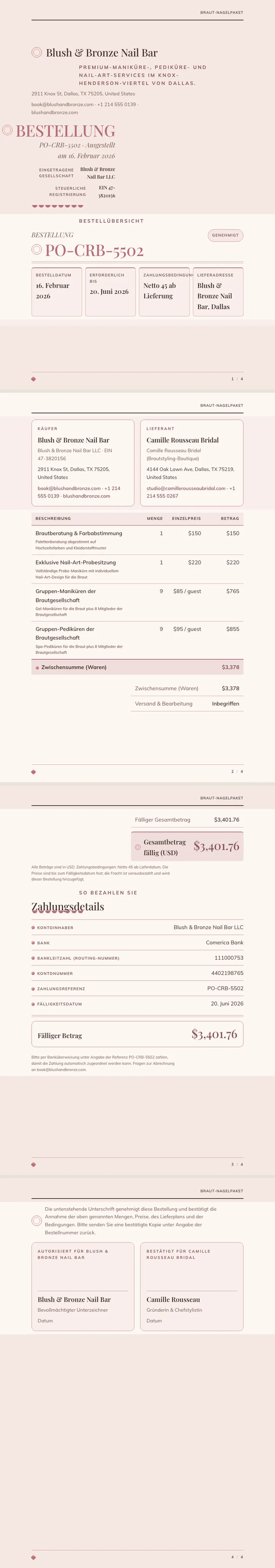 Roségold — vollständiges Beispiel, erstellt von Waxe
